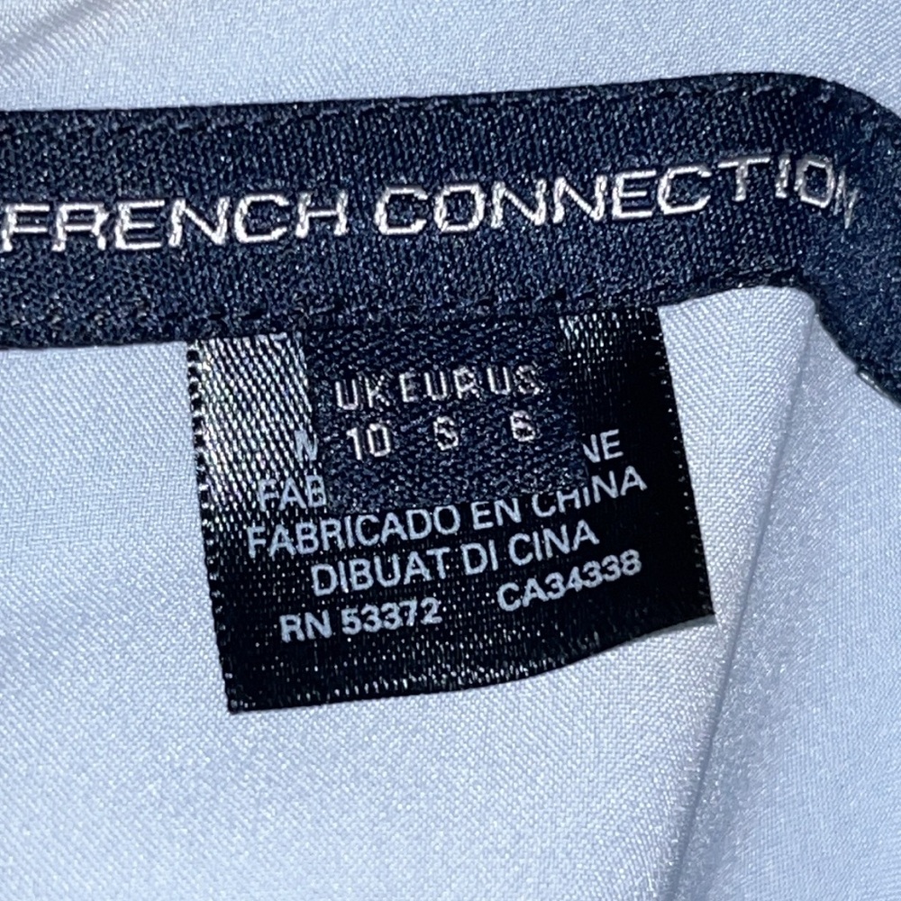 French Connection Women's Whisper Light Stretch Solid Mini Light Blue Dress sz 6 - Picture 14 of 17